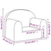 The Living Store Kindersofa Anthrazit Weich Plüsch Produktbild-Vorschau 8