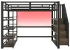 Metaal hoogslaper 140x200 cm met trap en opbergruimte, Productafbeelding-voorbeeld 16