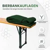 TexDeko Bierbankauflage 220x25x4cm mit Reißverschluss Produktbild-Vorschau 7