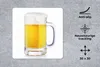 MuchoWow® Mauspad Mousepad Krug mit Bier auf weißem Produktbild-Vorschau 2