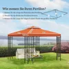 Toit de rechange pour pavillon de jardin en métal Tente de Voir les images du produit 3