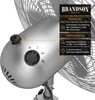 Close-up of the control panel and part of a silver fan. Voir les images du produit