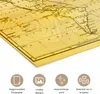 MuchoWow® Poster Weltkarte - Vintage - Gelb 180x120 cm - Produktbild-Vorschau 2