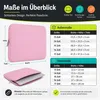 17 Zoll Laptop Tasche Notebooktasche Rosa Notebook Produktbild-Vorschau 7