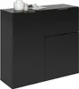 Kommode >Domenico< in Schwarz Perl - 90x80x32cm Voir les images du produit 1