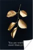 MuchoWow® Poster Zitate - Blätter - Gold 80x120 cm - Produktbild-Vorschau 1