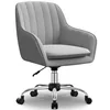A gray office chair with a chrome base and wheels, shown against a white background. Produktbild-Vorschau