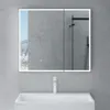 A bathroom vanity with a sink and a lighted mirror cabinet. Produktbild-Vorschau
