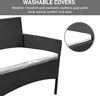 karpal Garden Furniture Set Poly Rattan Balcon Set Noir Voir les images du produit 3