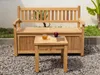 Teak Beistelltisch klein 50x50x45 cm, Massivholz Produktbild-Vorschau 3