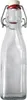 A clear glass bottle with a swing-top lid. Produktbild-Vorschau