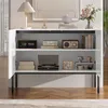 Moderní komoda s prohnutým designem a kovovými nohami, Náhled obrázku produktu 4