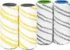 Four roller brushes for a floor cleaner, two yellow and two gray, are arranged in pairs. Anteprima dell’immagine prodotto