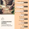 Klarstein Messerblock mit Messer, 7-Teiliges Messer-Set mit Produktbild-Vorschau 4