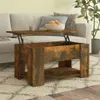vidaXL Table basse chêne fumé 79x49x41 cm bois composite Voir les images du produit 2