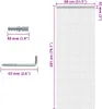 vidaXL Závěs na dveře z řetízků 80x201 cm hliník Náhled obrázku produktu 4
