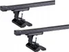 Two black roof racks are shown against a white background. Náhľad obrázku produktu