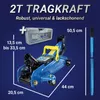 Bituxx Rangierwagenheber 2T Blau mit Transportkoffer Produktbild-Vorschau 2