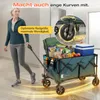 SUNULA Bollerwagen Faltbar Tragkraft 120 KG Handwagen mit Produktbild-Vorschau 4