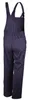 A back view of navy blue overalls against a white background. Produktbild-Vorschau