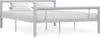 Struttura letto in metallo grigio e bianco 120x200 cm Anteprima dell’immagine prodotto 6
