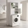 Relaxdays Waschmaschinenschrank, 4 Fächer, Regal über Produktbild-Vorschau 2