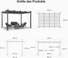 PURPLE LEAF Aluminium Pergola 3 x 4 m Wasserdicht Stabil Produktbild-Vorschau 8