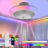 45W Leiser Deckenventilator mit Beleuchtung, RGB Produktbild-Vorschau 3
