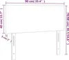 vidaXL Testiera nera 90x5x78/88 cm Tessuto Anteprima dell’immagine prodotto 9
