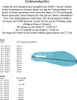 A size chart for ice skates with tables and a diagram of a shoe sole. Voir les images du produit