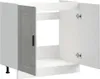 vidaXL Élément bas pour évier Porto gris béton 80x46x81,5 Voir les images du produit 5