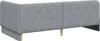 vidaXL Rohový rám postele Svetlošedá 100 x 200 cm Tkanina Náhľad obrázku produktu 7