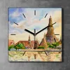 Coloray Uhr auf Leinwand 30x30 cm Wand Uhr Dekoration Produktbild-Vorschau 2