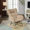 STILVORA Schaukelstuhl Relaxsessel Loungesessel mit hoher Produktbild-Vorschau 3