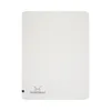 A plain white background with a silver blanket. Produktbild-Vorschau