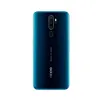The back of a dark blue Oppo A9 2020 smartphone is shown against a white background. Náhled obrázku produktu