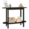 vidaXL Konsolentisch Schwarz 110x40x80 cm Massivholz Kiefer Produktbild-Vorschau 14