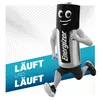 A cartoon Energizer battery character running with text. Voir les images du produit