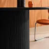 Tavolo da pranzo rotondo legno di hevea e impiallacciatura Anteprima dell’immagine prodotto 5