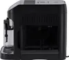 Side view of a black automatic coffee machine on a white background. Produktbild-Vorschau