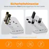 TESSAN Reiseadapter Weltweit mit 2 USB A 3 USB C Produktbild-Vorschau 5