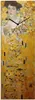 A vertical clock featuring Gustav Klimt's "The Woman in Gold" painting. Produktbild-Vorschau