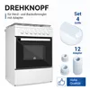 Knebel Set 38mmØ weiß Drehschalter 16-teilig mit Adaptern Produktbild-Vorschau 2
