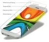 A diagram illustrating the layers of a screen protector on a smartphone. Produktbild-Vorschau