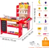 Set de jeu épicerie pour enfants VEVOR, épicerie en bois Voir les images du produit 8