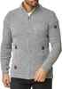 Red Bridge Herren Strickjacke Cardigan mit Stehkragen Basic Produktbild-Vorschau 2