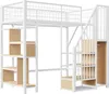 Sweiko multifunkční podkrovní postel 90 x 200 cm, kovová Náhled obrázku produktu 14