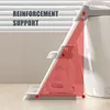 Siège de toilette 2 en 1 avec marchepied, pliable, gris Voir les images du produit 3