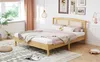 Rattan Doppelbett, Kiefer & PE-Rattan, 15 Latten, Stabile Produktbild-Vorschau 13