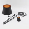 Lindby Stehlampe Efalia, schwarz/gold, Textil, Leselicht Produktbild-Vorschau 10